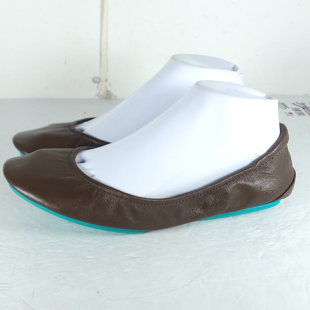 Tieks by Gavrieli Women’s US8 Chocolate Brown Leather Slipon Flat Ballet Shoes - Picture 2 of 14
